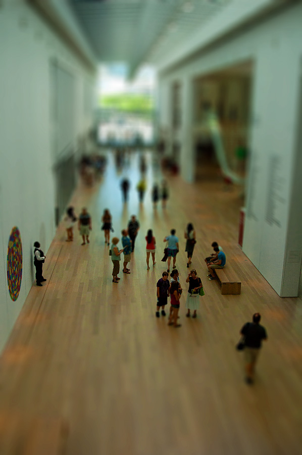 Chicago Art Museum tilt shift